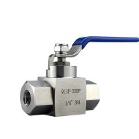 ราคา 1 8 1 4 3 8 1 2 3 4 1 BSP Female High Pressure Ball Valve 304 Stainless Steel 2230 PSI (20087913336)