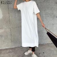 ราคา Stock Korean Style Womens Blouse Casual Commute Long Sleeve O Neck Loose Back Split Tops 10 Popular (20905336257)