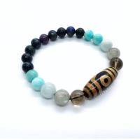 ราคา สร้อยข้อมือหิน6ชนิดร้อยกับหินทิเบตลาย3ตา (16639328210)