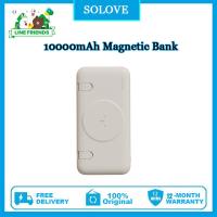 ราคา Solove LineFriends PD20W MagSafe ไร้สายแม่เหล็ก10000 MAh ชาร์จเร็วสองทางพับได้พร้อม USB C สายสำหรับ iPhone 14 13 12 Android Series W10ของขวัญ (17960347519)