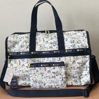 ราคา LeSportsac travel bag can be set to pull box female bag travel luggage one shoulder inclined bag large capacity of 4319 (17987208277)