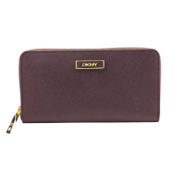ราคา กระเป๋าสตางค์ DKNY แท้ พร้อมกล่อง กระเป๋าสตางค์ใบยาวซิปรอบ หนังฟอกแบบกันรอยขีดข่วน ใส่ธนบัตรได้ ไม่ต้องพับ DKNY Saffiano Leather Zip Around Wallet (13959124163)