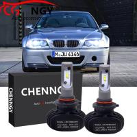 ราคา สำหรับ BMW 3 Series E46 ปี1998 2005 ไฟหน้า 2Pc S1 LED ไฟหน้า6000K ชุดหลอดไฟสีขาวเปลี่ยน CG ฮาโลเจน (16562836093)