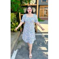 ราคา 508 B ชุดเดรสสาวอวบ เดรสกระดุมหน้าลายดอก ชุดเดรสไปทะเล เดรสลายดอกสาวอวบ (18953700781)
