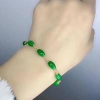ราคา สร้อยข้อมือ สร้อยข้อมือลูกปัดข้าว หยกเขียวแห้งธรรมชาติ โบราณ เครื่องประดับฮั่นฟูโบราณ เครื่องประดับโบราณ น่ารัก (15225566752)