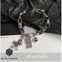 ราคา Jey3 สร้อยข้อมืออินเทรนด์การออกแบบแฟชั่นฮิปฮอปย้อนยุค สร้อยข้อมือเหล็กไทเทเนียม (14026883777)