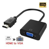 ราคา สายแปลง HDMI to VGA สำหรับ Computer Notebook กล่อง Set Top Box Game Console ละเอียด 1080p Full HD (19010075075)