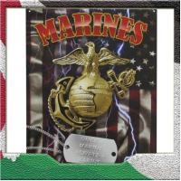 ราคา ทหาร USMC นาวิกโยธินสหรัฐฯ บริษัท ดีบุกโลหะโลโก้ W สุนัขแท็ก เคยนาวิกโยธินเสมอ 8x12 นิ้ว 20 30cm (20893837914)