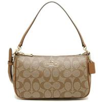 ราคา COACH TOP HANDLE POUCH IN SIGNATURE COACH สะพายข้าง คล้องแขน คล้องไหล่ (21120044136)