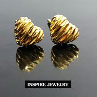 ราคา inspire jewelry ต่างหูพลอยไพลิน สีน้ำเงิน สีม่วงไวโอเล็ต มีสองไซด์ งานจิวเวลลี่ ปักก้านสีทอง งานฝังหนามเตย น่ารัก ใส่ติดหู (19104138987)
