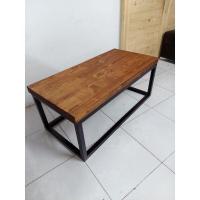 ราคา โต๊ะกลางโซฟา โต๊ะกาแฟ ขาเหล็ก ไม้สนประสานcoffee table (16967413064)