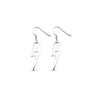 ราคา Silver thai Jewelry ต่างหูเงิน925 สายฟ้า 925 silver lightning bolt earrings (20557084196)