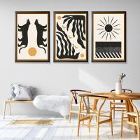 ราคา ภาพตกแต่งมินิมอล เซต 3 ภาพ พร้อมกรอบดำ รับประกันคุณภาพด้วยเทคนิคจากประเทศอิตาลี (19419513179)