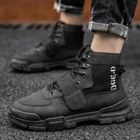 ราคา CODddngkw3 Martin bootsSpot Mens High Boots Men Desert Tactical Military Boots Working Safty Army Combat Boots Militares Shoes Boots (19674641410)