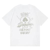 ราคา Stussy Ah OUR LEGACY Co Branded Stuarty Back Skull Print Men Women Fashion Pure Cotton Round Neck Short Sleeve T Shirt (19789168869)