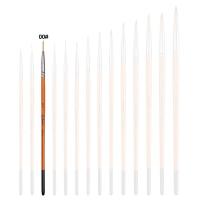 ราคา Selected ปากกาวาดภาพสีน้ำมันไนล่อน พู่กันสีน้ำ และสีอะคริลิค ชนิดกลม รายละเอียดพู่กันขอบสีน้ำ เบอร์ 0000 10 (21058702699)