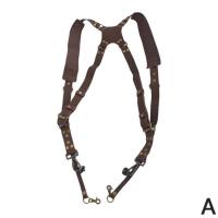 ราคา new Leather Camera Strap Double Shoulder Strap Strap Harness DSLR Camera Photography Accessories for Canon Nikon Pentax (11349013573)