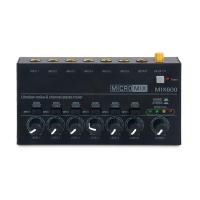 ราคา 1 Set Sound Mixer MIX600 Sound Mixer Stereo Audio Mixer Ultra Low Noise 6 Channel Line Mixer Mini Sound Mixer Power Supply DC5V (17342213767)