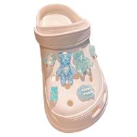 ราคา รองเท้าส้นสูงฟิกเกอร์ Croc สีโปร่งใสรองเท้าหมี Charm DIY สำหรับของขวัญ รองเท้าไม่รวม (17604310082)