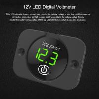 ราคา เครื่องวัดแรงดันไฟฟ้ารถยนต์ LED 12V แรงดันไฟแสดงผลแบบดิจิตอลมิเตอร์วัดแรงดันไฟแสดงผลแบบดิจิตอลมาตรวัดแรงดันไฟฟ้ารถยนต์พร้อมมาตรวัดโวลต์มิเตอร์ดิจิตอลรถยนต์สวิทช์ไฟแบบสัมผัส (19690786675)