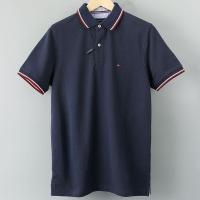 ราคา Tommy Hilfiger ของแท้ซื้อทอมมี่เสื้อโปโลของผู้ชายปกสีทึบลำลองธุรกิจตัวอย่างคลาสสิคหล่อแขนสั้นการค้าต่างประเทศ (20347261805)