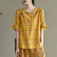 ราคา LH Sunday เสื้อคอจีนลายสก็อตแต่งกระดุมหน้า งานเรียบง่ายแมทซ์ได้ทุกโอกาส เหมาะกับทุกวัยเลยน้าา (13722436273)