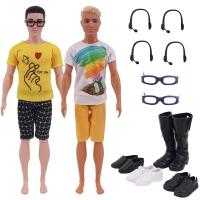 ราคา 12ชิ้น รายการ เสื้อผ้า2ชิ้น เครื่องประดับ6X รองเท้า4X สำหรับตุ๊กตาบาร์บี้เคนเครื่องแต่งกายแฟชั่นแบบลำลองเสื้อผ้าตุ๊กตาทำด้วยมือของผู้ชาย (19819120621)