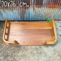 ราคา HNGM หิ้งพระไม้สัก หิ้งพระติดผนัง หิ้งพระแบบแขวน ขนาด 70 36 ซม ยาว ลึก สีย้อม สีอิฐ Buddhas shelf (10549883830)