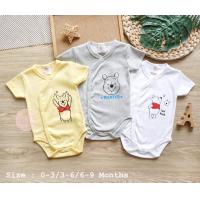 ราคา ชุดเด็กหมีพูห์ บอดี้สูทกระดุมหน้า เสื้อผ้าเด็ก0 3 เดือน ชุดเด็กอ่อน เตรียมคลอดเด็ก ลายหมีพูห์มาใหม่ ผ้าคอตตอนแท้ นิ่มใส่สบาย ของขวัญ (12295080181)