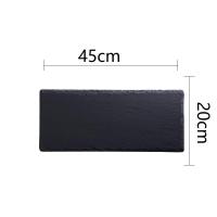 ราคา จานรับประทานอาหารหินชนวนกระดานชนวนสีดำญี่ปุ่นที่สร้างสรรค์ซูชิแผ่นหินถาดบนโต๊ะอาหารสเต็กอาหารตะวันตกแผ่นหิน Yuli286 (20265801301)