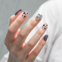 ราคา เล็บปลอม24ชิ้นเล็บสีฟ้าผีเสื้อสวมใส่ได้พร้อมกาว (16474732872)