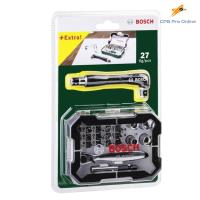 ราคา 2607017322 ชุดดอกไขควงอเนกประสงค์ 27 ตัวชุด BOSCH สินค้าเเท้รับปะกันจากผู้เเทนจำหน่าย ยอดนิยม ออกใบกำกับภาษีได้ แจ้งทางแชทร้านค้า สินค้าพร้อมจัดส่งจากประเทศไทย (7180762244)