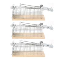 ราคา Highly Sensitive Rats Trap Cage Sturdy Wooden Construction Rats Mice Hamster Catcher Cage Mouse Catcher Box for Household very well (20569096023)
