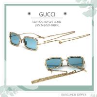 ราคา แว่นกันแดด GUCCI รุ่น GG1112S 002 SIZE 54 MM GOLD GOLD GREEN (18294200854)