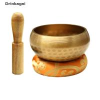 ราคา Dri Nepal Tibetan Buddhist Bowl Handmade Singing Bowl Set Cushion Mallet Meditation COD (19385884284)