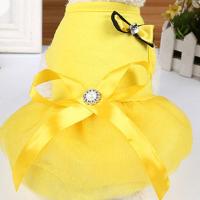 ราคา Yufei Pet กระโปรงสุนัขเสื้อกั๊กแมวคริสตัลโบว์น่ารักระบายอากาศเย็นสำหรับสัตว์เลี้ยงชุด เสื้อผ้าหมา สัตว์เลี้ยงสุนัข เสื้อผ้าแมวขายส่ง เสื้อผ้ากระต่าย XS 2XL (11666201796)