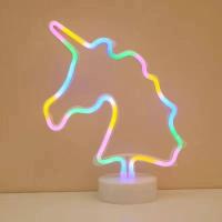 ราคา JJT แสงนีออน โคมไฟตั้งโต๊ะ LED รูปร่างการ์ตูน รูปร่างสีรุ้ง บรรยากาศโรแมนติก นีออนสีสวย กันน้ำ แรงดัน (17362604134)