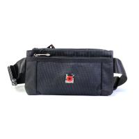 ราคา Chinatown Leatherกระเป๋าผู้ชาย คาดเอวสะพายหน้าอก ผ้า สีดำ DAKAR แบบบาง (390959761)