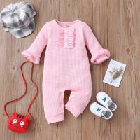 ราคา ชุดสปริงขายดีเด็กผู้หญิงผ้านิ่มมีชุดหมีสำหรับเด็กทารกจับจีบเสื้อแขนกว้างสำหรับฤดูใบไม้ร่วงชุด0 3y ชุดติดกันสำหรับทารก (20622845208)