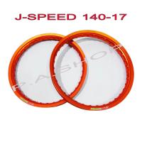 ราคา วงล้ออลูมิเนียมยิงทราย J SPEED ขนาด 1 40 ขอบ 17 สีส้มชา 1 คู่ สำหรับรถจักรยานยนต์ทั่วไป (528186025)