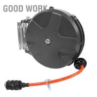 ราคา โรลสายยางขาสแตนเลสพร้อมสายยาง39 4ft Air Hose Reel Automatic escopic air drum reel Retractable Spring Heavy Duty Industrial Auto Repairing Pneumatic Tool (16456574340)