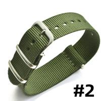 ราคา 16 mm 18mm 20mm 22mm 24mm Army Green Red Military Sports nato fabric Nylon Watch Band Watch Strap accessories Band Buckle belt 16mm Stripe Wholesale BYUE (20162220561)