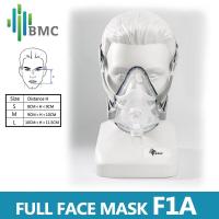 ราคา Masker Full Face F1A BMC พร้อมคลิปหมวกสำหรับ CPAP Auto เครื่อง CPAP BiPAP ป้องกันอาการนอนกรนการบำบัดด้วยการนอนหลับเหมาะกับหลอด22มม (20032522868)