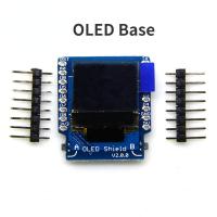 ราคา D1ฐาน OLED ขนาดเล็ก0 66นิ้ว V2 0 0โมดูลปุ่มคู่64X48 IIC I2C (19713685181)