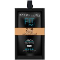 ราคา Maybelline เมย์เบลลีน รองพื้น ฟิตมี แมท พอร์เลส ฟาวเดชั่น 5 มล ซอง 1กล่อง 6ซอง เนื้อแมท บางเบา เกลี่ยง่าย คุมมัน (14618607268)