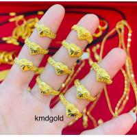 ราคา KMDGold แหวนทอง1สลึงลายถักเปียโบว์ หัวใจ ทองแท้มาตรฐานเยาวราช (17353862270)
