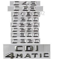 ราคา Hot New For Mercedes Benz C Class C63 C43 C55 AMG C180 C200 C220 C300 C320 C350 4MATIC CDI Trunk Emblem Badge Chrome Letters Emblems DD6 (17201363814)