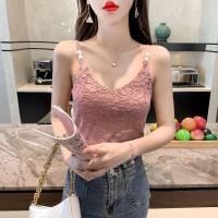 ราคา MJO คอวีลูกไม้เพิร์ลแขวนเสื้อกั๊กอารมณ์เซ็กซี่เกาะอกตัดหน้าอกบางลงด้านล่างสวมสูทด้านใน HM 11 (19814799559)