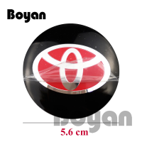 ราคา 4ชิ้น เซ็ต56มม ฝาครอบสติ๊กเกอร์โลโก้อลูมิเนียมศูนย์ล้อรถสำหรับ Toyota Rav4 Vios Innova Camry Corolla Hilux Avanza Yaris Yaris กระทะล้อยางรถยนต์อุปกรณ์ตรารถยนต์ (20118253435)