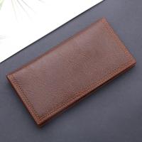 ราคา กระเป๋าสตางค์แบบยาวสำหรับผู้ชายกระเป๋าใส่บัตรเครดิตหนัง PU แบรนด์กระเป๋าถือสไตล์วินเทจสีน้ำตาล XY39 (13401996948)